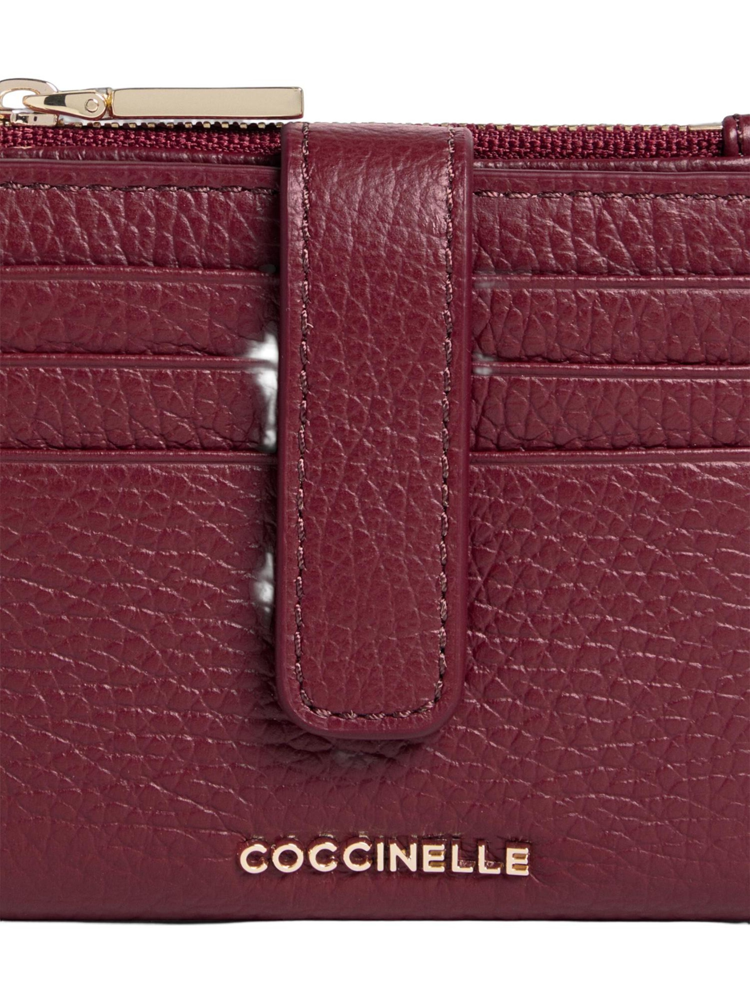 Portamonete 'COCCINELLE METALLIC 6' di Coccinelle in rosso