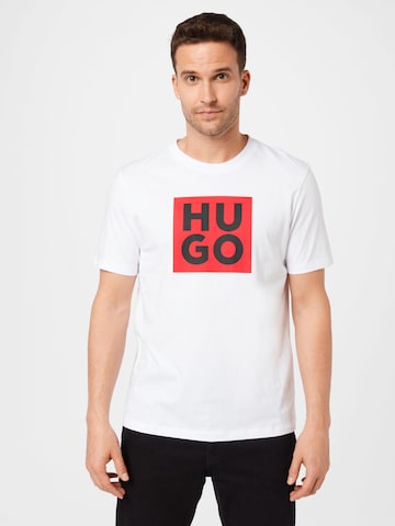 HUGO Red T-Shirt 'Daltor' in Weiß: predná strana