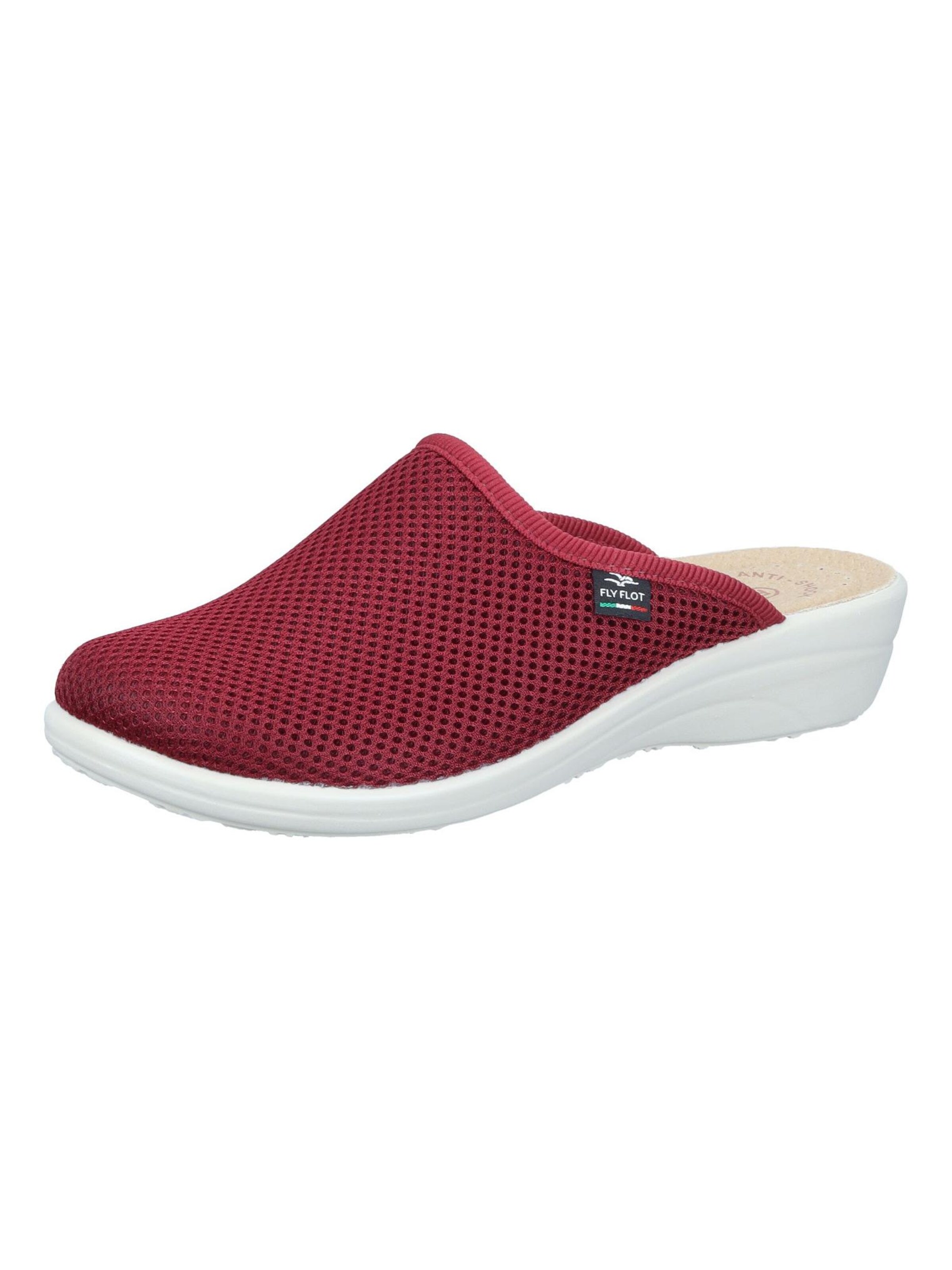 FLY FLOT Hausschuh 'Clogs'‌‌‌‌‌‌ in Rot: Vorderseite