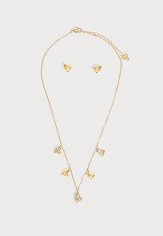 Set di gioielli 'GOLDEN LOVE' di GUESS in oro: frontale