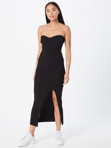 Gina Tricot Knitted dress 'Pia' in Black: front