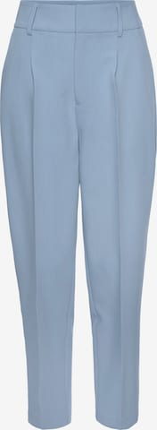 LASCANA Regular Trousers with creases in Blue: front