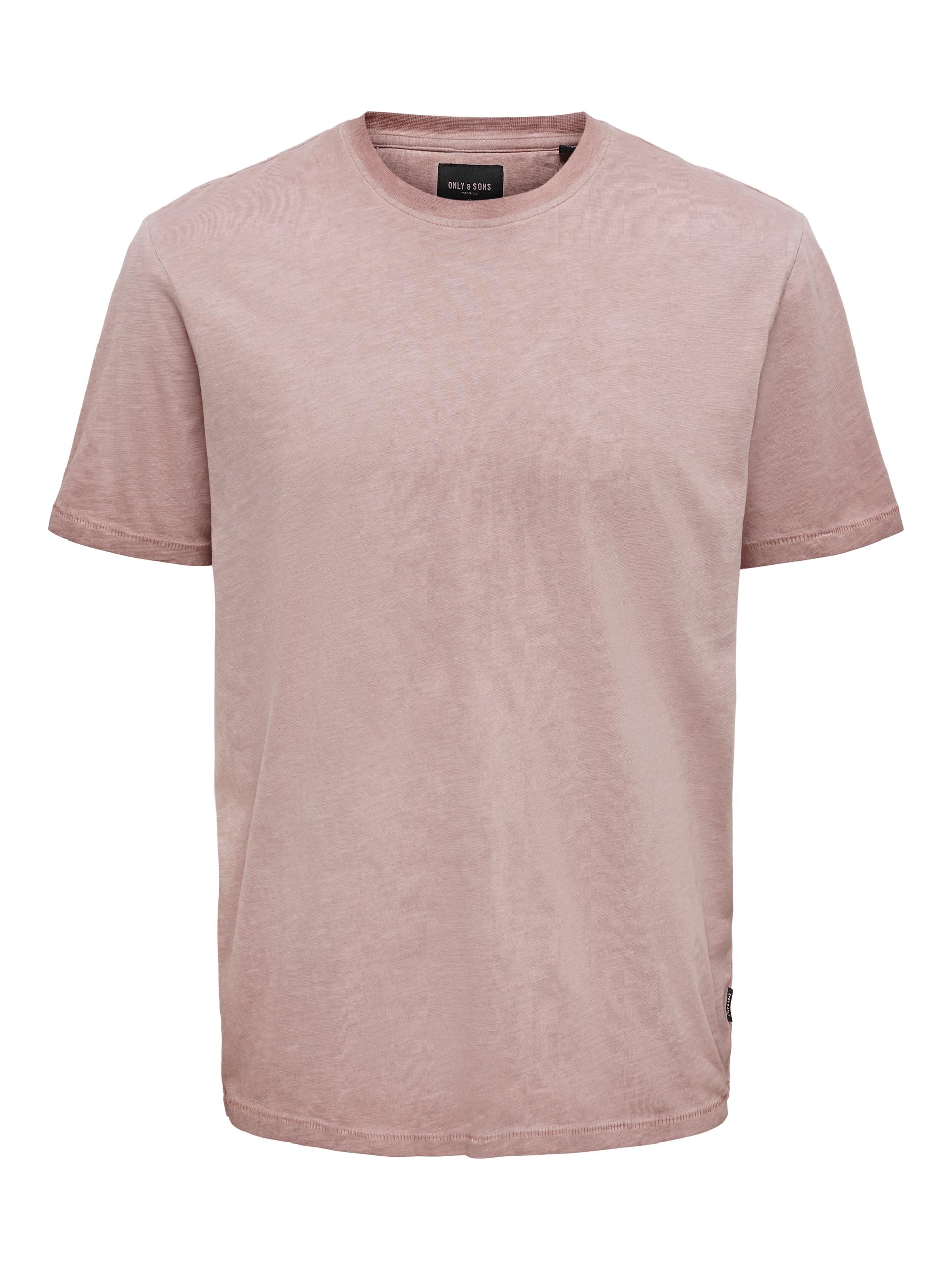 zB7OV Koszulki Only & Sons Koszulka w kolorze Pastelowa Czerwieńm 