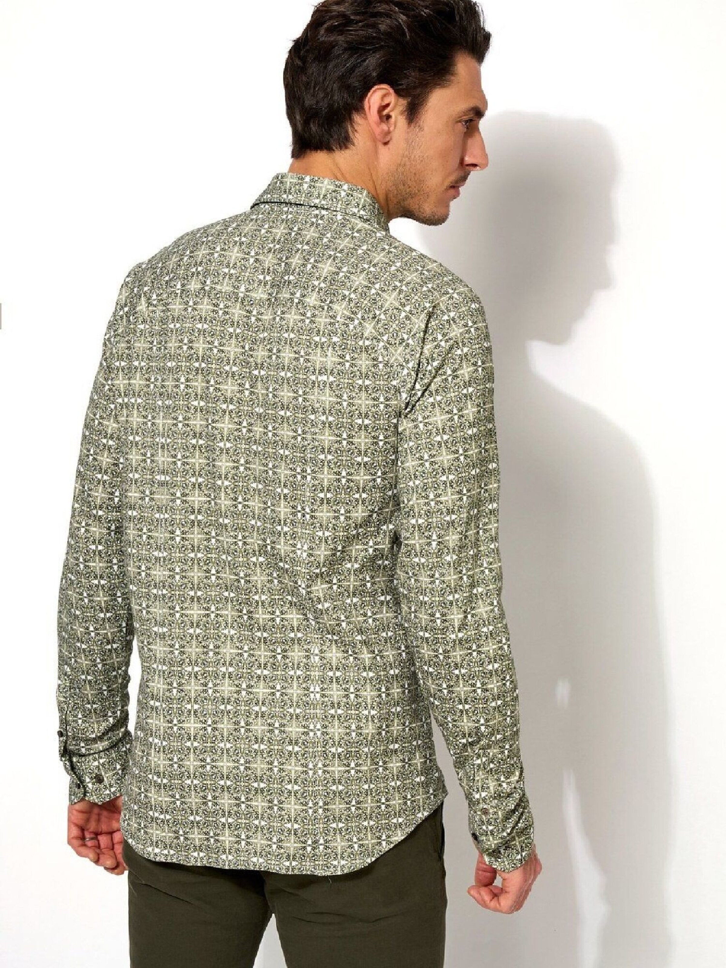 DESOTO Slim Fit Hemd in Grau