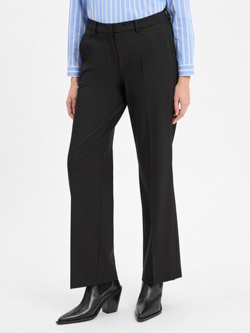 Regular Pantalon à pince Cambio en noir : devant