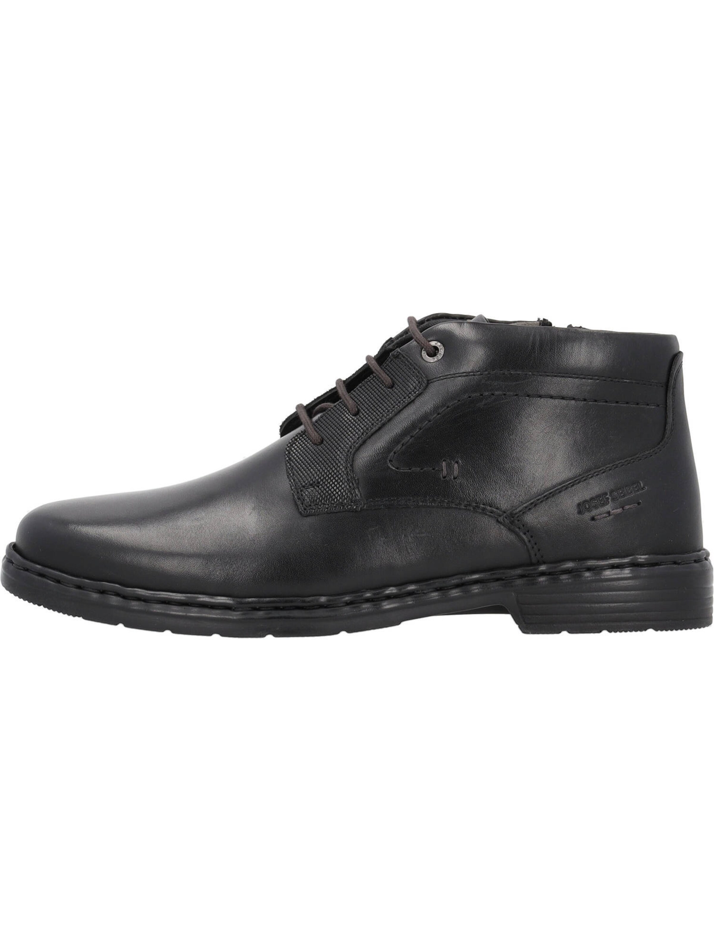 JOSEF SEIBEL Schnürboots 'Alastair' in Schwarz: Vorderseite