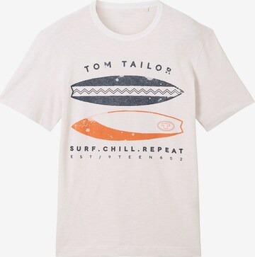 TOM TAILOR - Camiseta en blanco: frente