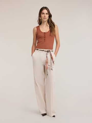 MOTIVI Wide leg Pants in Beige