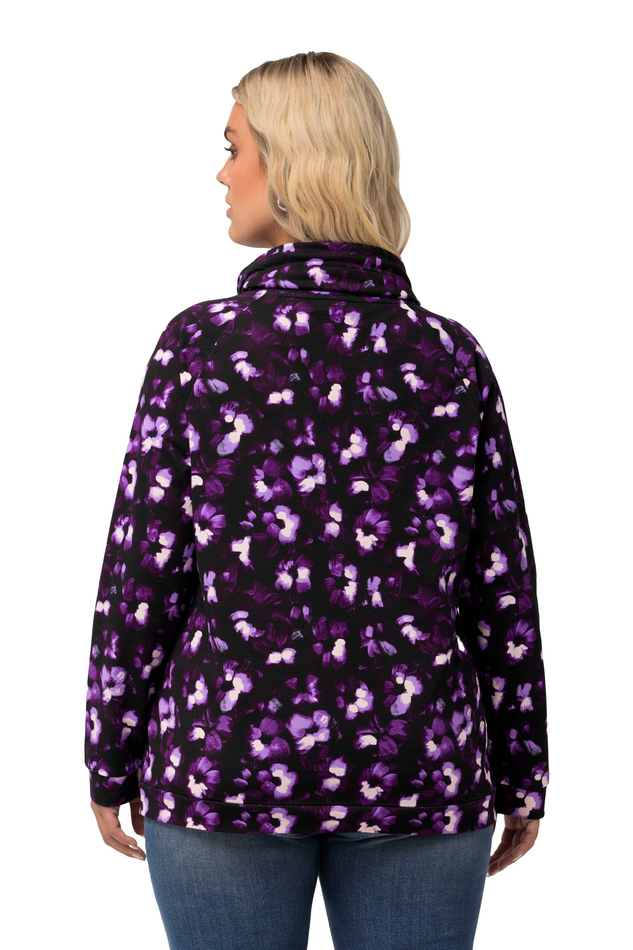 Ulla Popken Sweatshirt in Purple