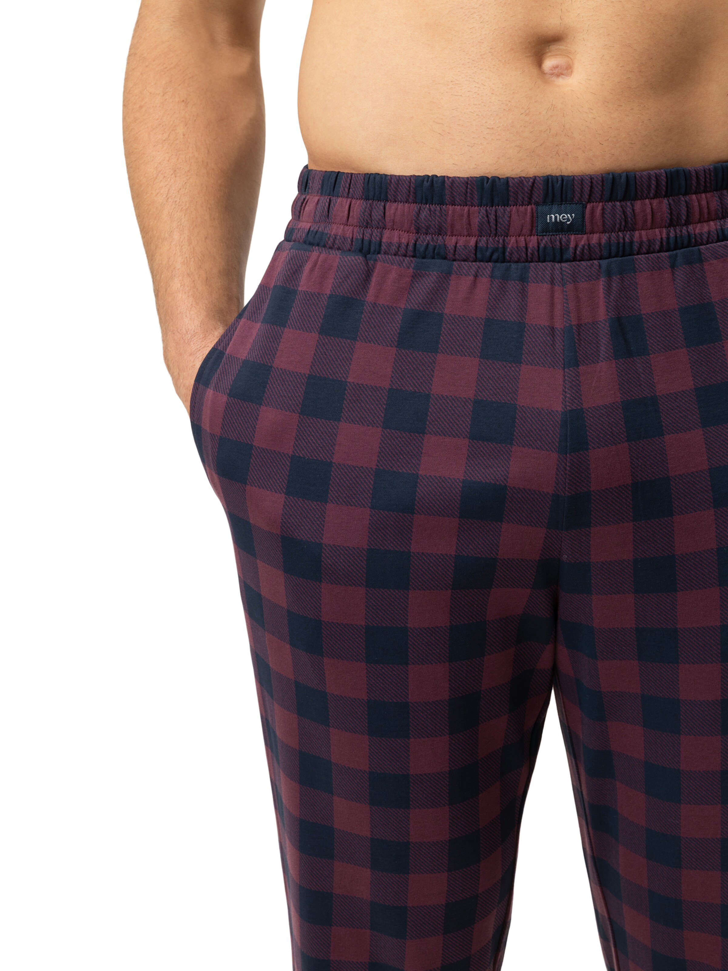 Pantalon de pyjama ' Serie Lumber Grid ' Mey en bleu