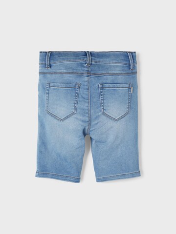 NAME IT Skinny Shorts 'Polly' in Blau