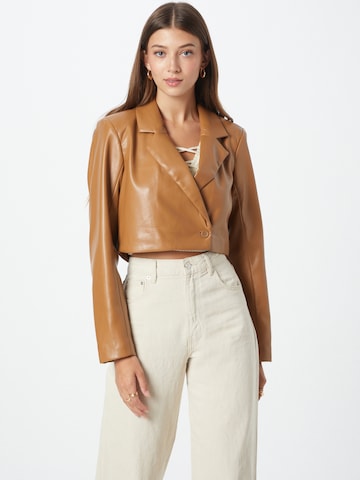 Abercrombie & Fitch Blazer in Brown: front