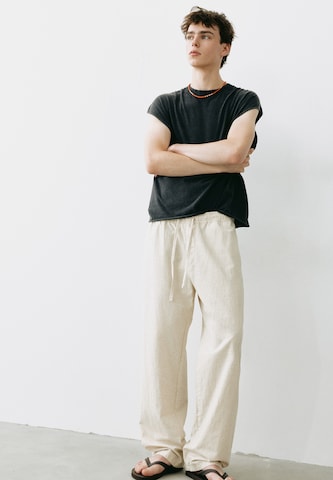 Largi Pantaloni de la Pull&Bear pe bej