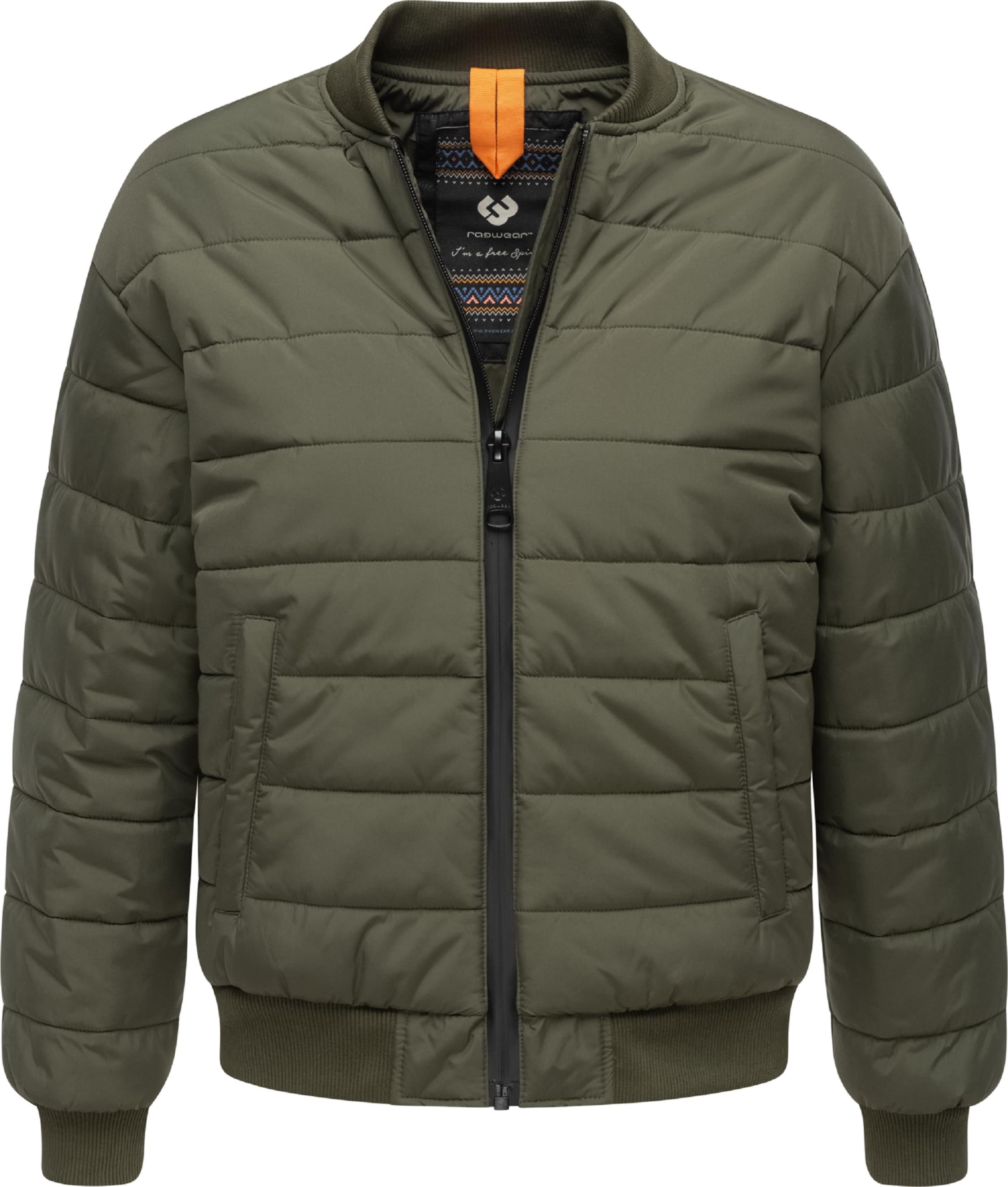 Ragwear Kevad-sügisjope 'Bombina', värv roheline: eest vaates