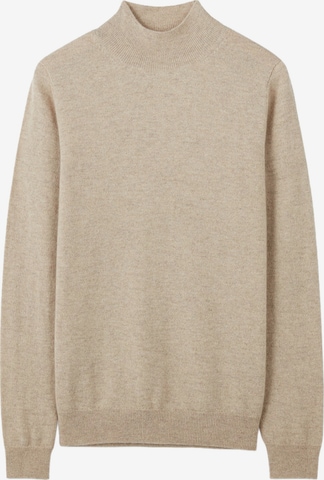 GOBI Cashmere - Jersey 'Women's Essential Cashmere Mock Neck Sweater' en beige: frente