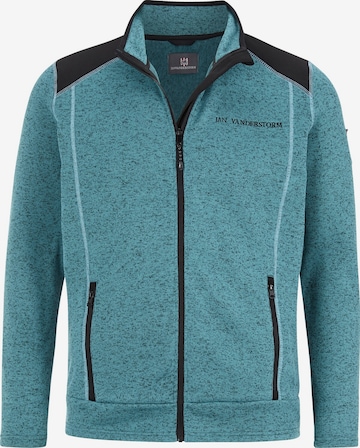 Jan Vanderstorm Fleece Jacket 'Yul' in Green: front