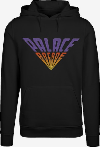 F4NT4STIC Sweatshirt 'Stranger Things Palace Arcade Netflix TV Series' in Black: front
