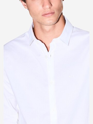 Regular fit Camicia '8NZCBD ZN10Z' di ARMANI EXCHANGE in bianco