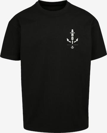 T-Shirt 'Ahoi Anker' F4NT4STIC en noir : devant