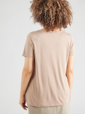 Vero Moda Curve T-Shirt 'VMCSAVANNAH' in Beige