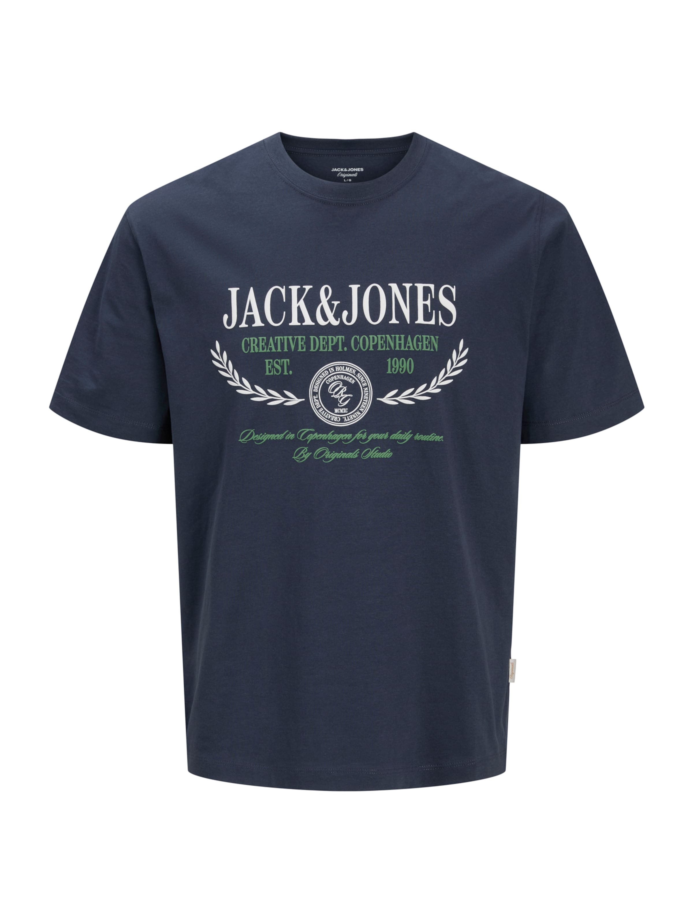 JACK & JONES - Camiseta 'JORFREDERIKSBERG' en gris: frente
