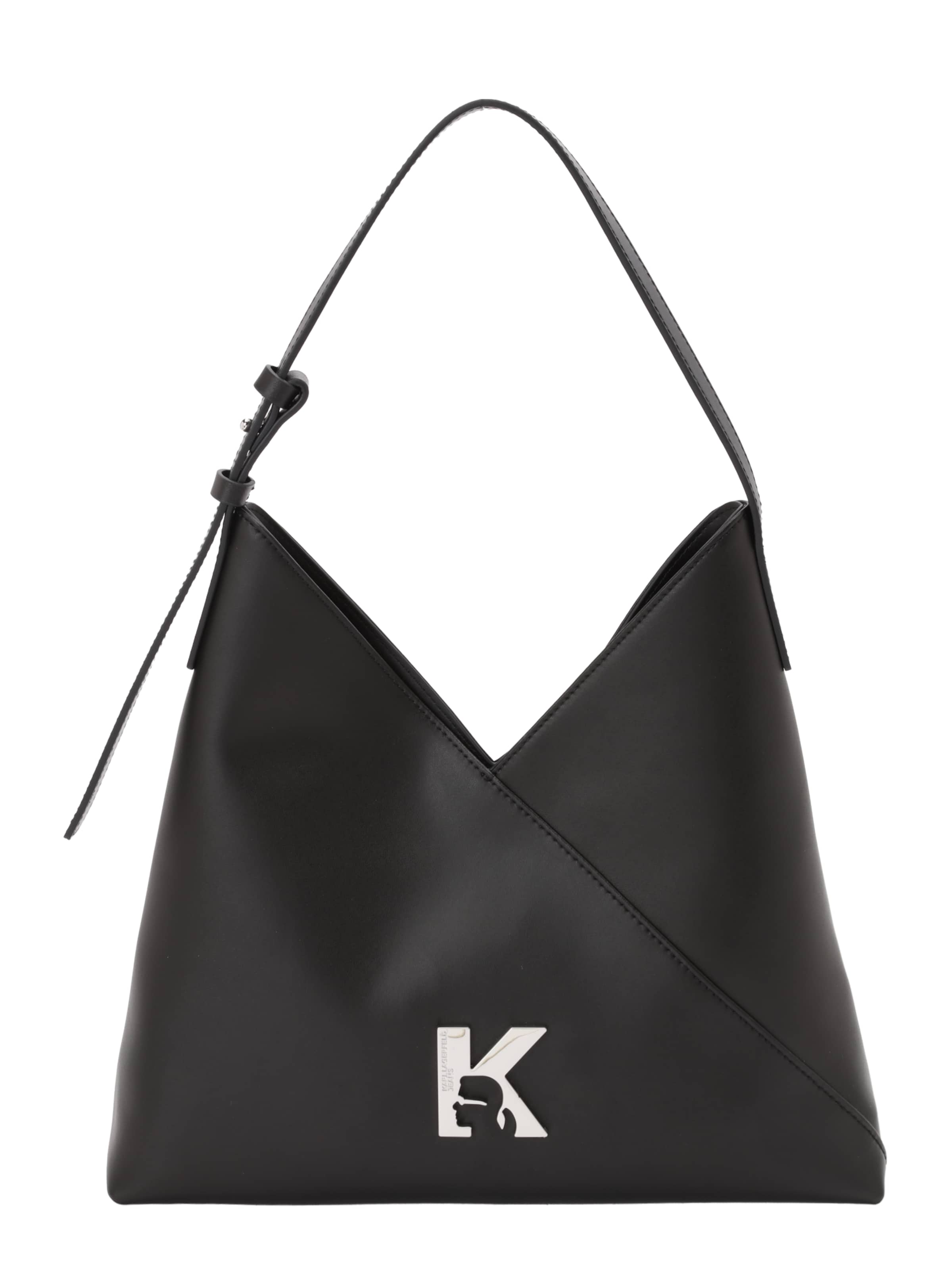 KARL LAGERFELD JEANS Kabelka na rameno 'GEO' - Čierna: predná strana