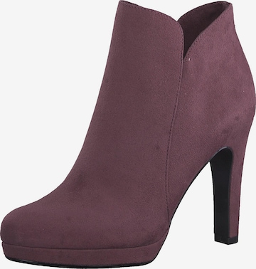 TAMARIS Ankle Boots in Purple: front