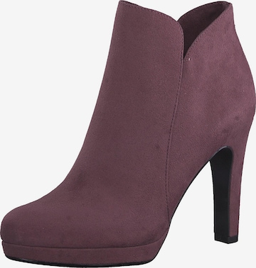 Bottines TAMARIS en violet : devant