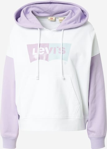 balts LEVI'S ® Sportisks džemperis 'Graphic Authentic Hoodie': no priekšpuses