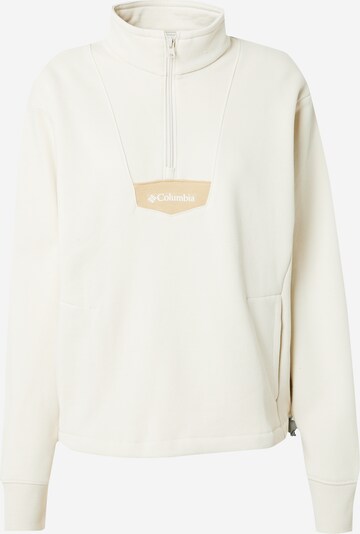 COLUMBIA Sportief sweatshirt 'Lodge' in de kleur Beige / Wit, Productweergave