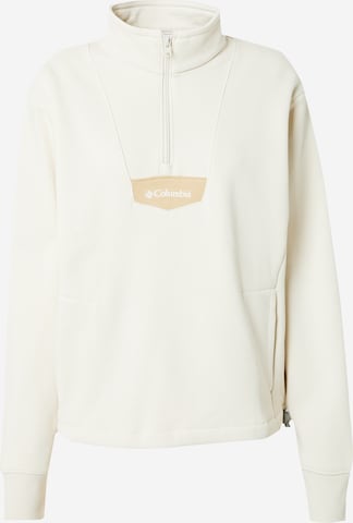 COLUMBIA Athletic Sweatshirt 'Lodge' in White: front