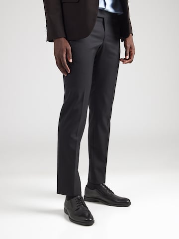 Regular Pantalon à plis 'TREC' Karl Lagerfeld en noir : devant