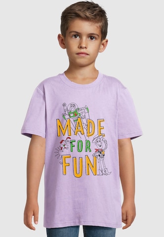 ABSOLUTE CULT T-Shirt 'Toy Story - Made For Fun' in Lila: Vorderseite
