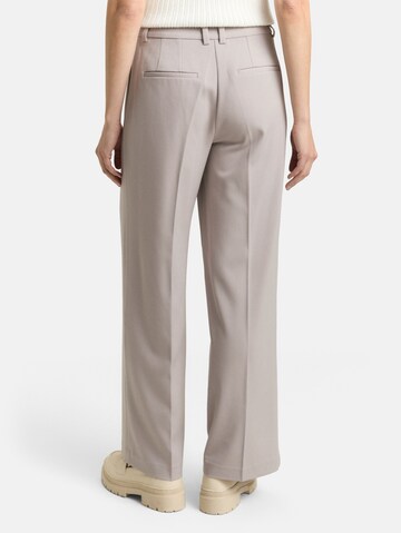 TOM TAILOR Loose fit Pleated Pants 'Lea' in Grey