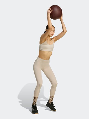 Bustieră Sutien sport de la ADIDAS PERFORMANCE pe gri: față