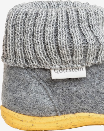 Gottstein Hausschuh 'Alpine Boot RU' in Grau: Vorderseite