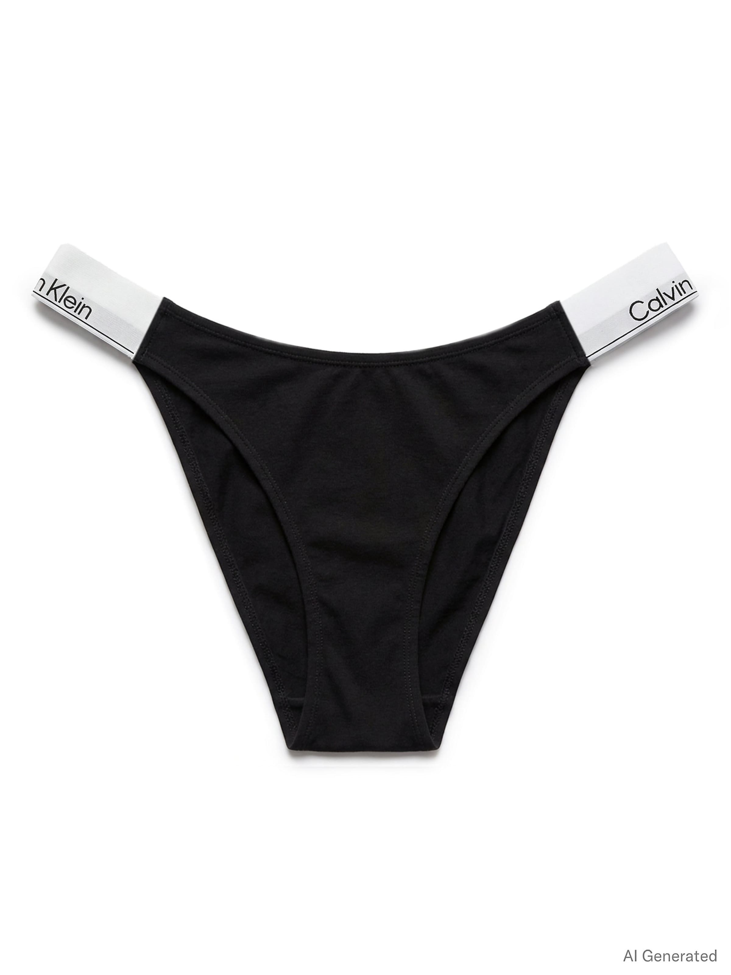 Calvin Klein Panty in Black: front