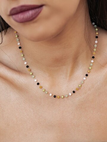 Hey Happiness Halsband 'Vivid Glow' i silver