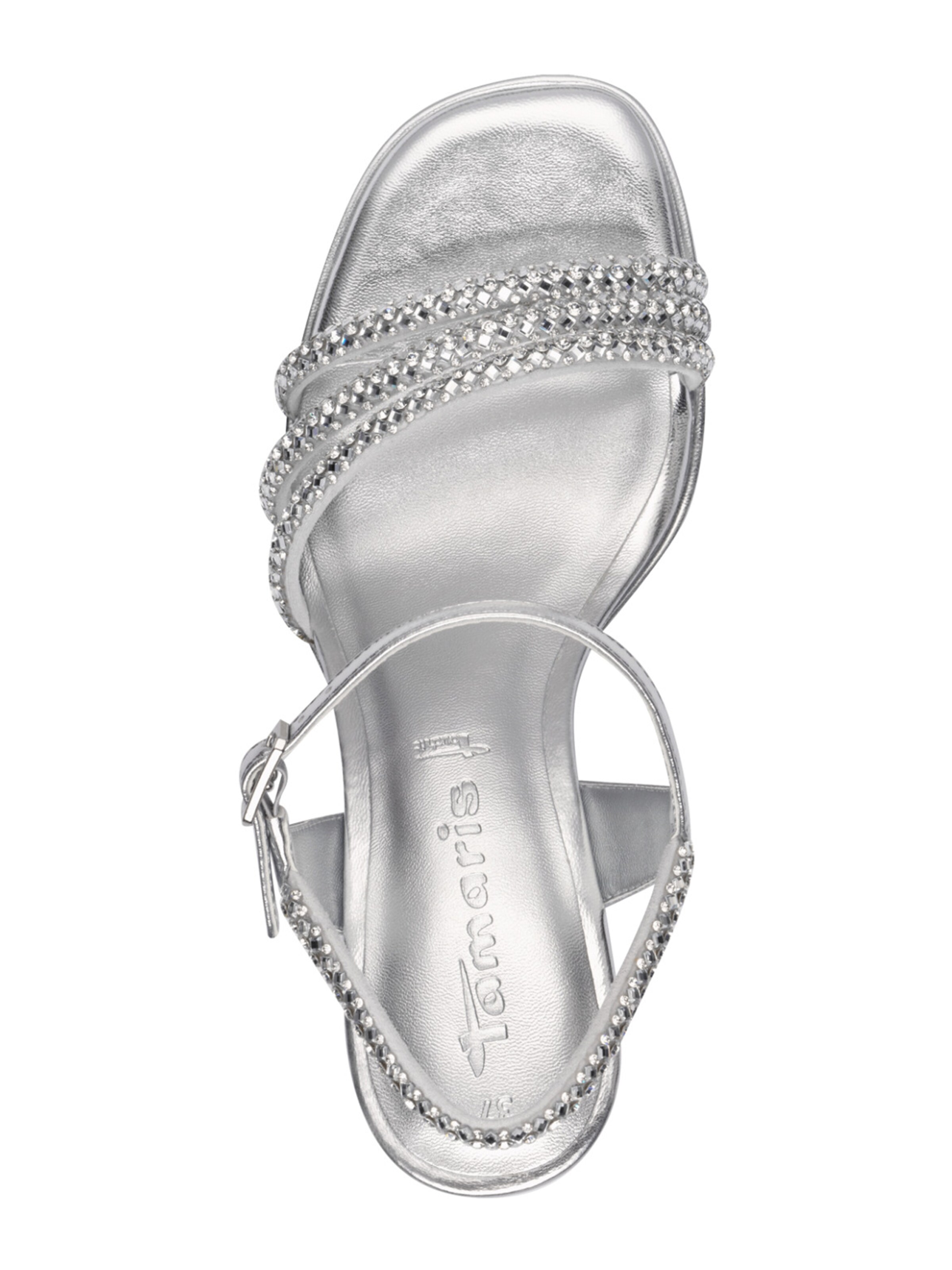 Tamaris Strap sandal in Silver