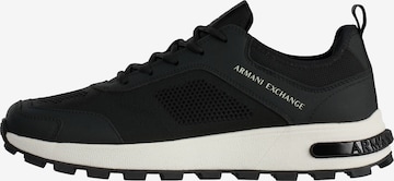 juoda ARMANI EXCHANGE Sportbačiai be auliuko: priekis