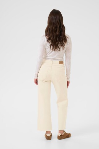 Cream Wide leg Jeans 'CRNatalia' in Beige