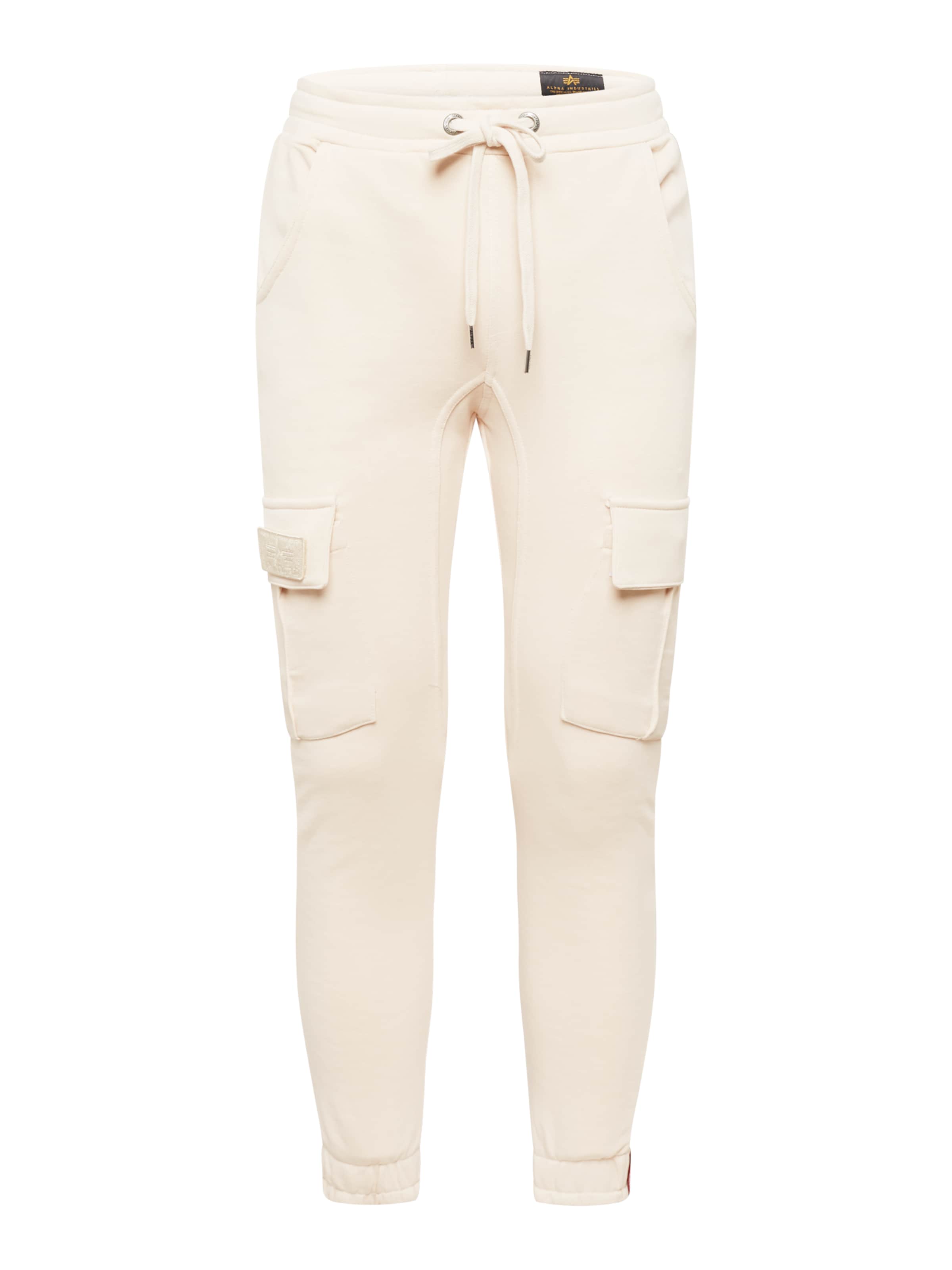 ALPHA INDUSTRIES Tapered Cargohose 'Terry' in Beige: Vorderseite