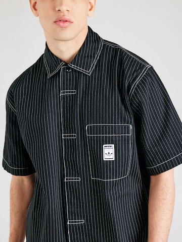 ADIDAS ORIGINALS Comfort fit Button Up Shirt in Black