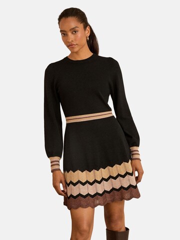 Abito in maglia di love & roses in nero: frontale