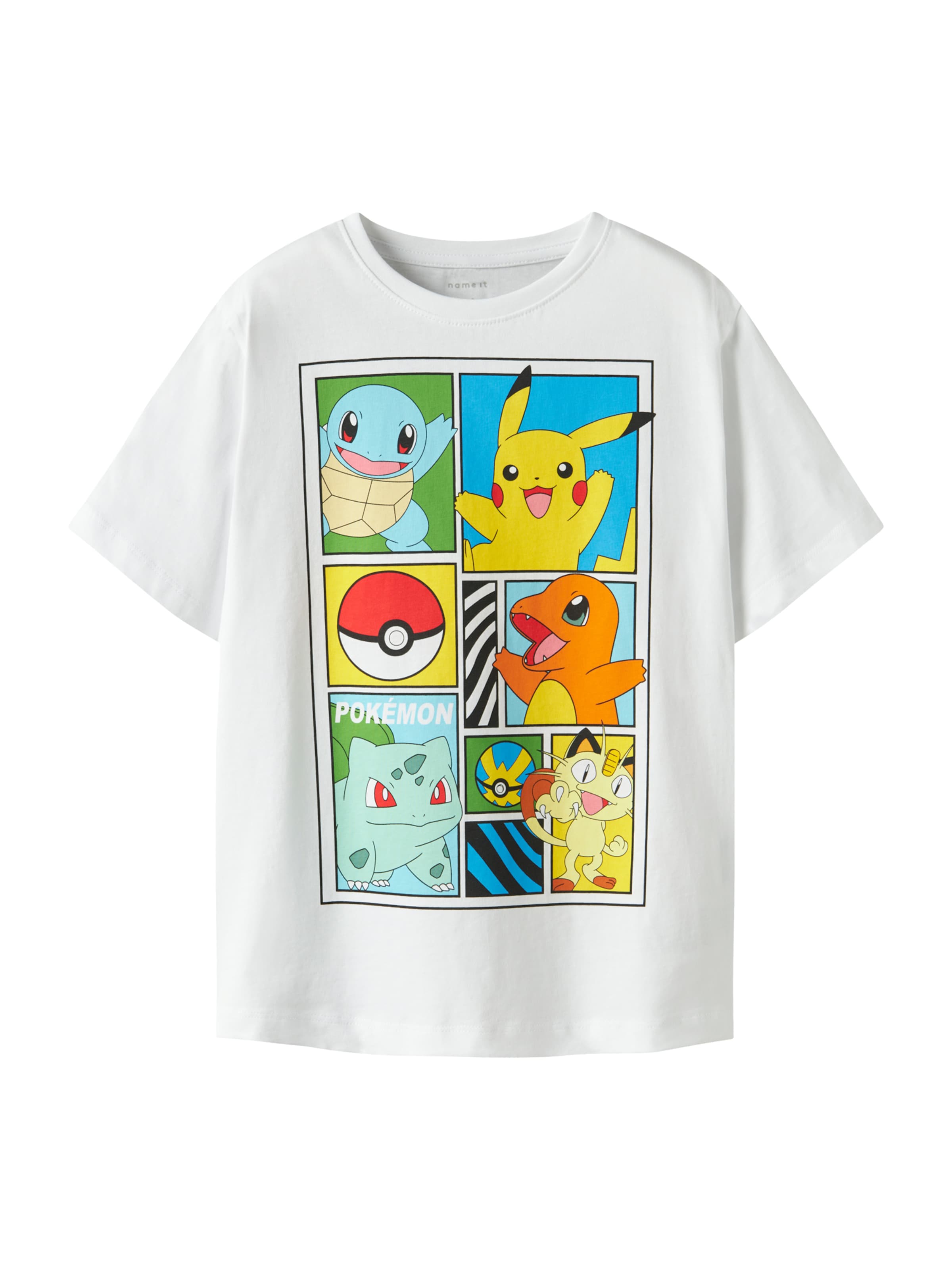 NAME IT - Camiseta 'NKMDAMS POKEMON' en blanco: frente
