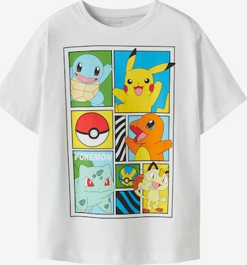 NAME IT Paita 'NKMDAMS POKEMON' värissä valkoinen: etupuoli