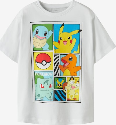 116 dydžio Marškinėliai 'NKMDAMS POKEMON' iš NAME IT, spalva – mėlyna / geltona / oranžinė / balta, Prekių apžvalga