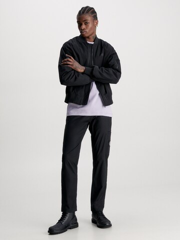 Regular Pantalon chino Calvin Klein Jeans en noir