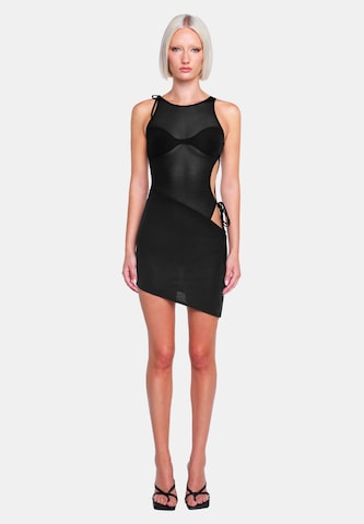 OW Collection Kleid 'Fiona' in Schwarz: Vorderseite