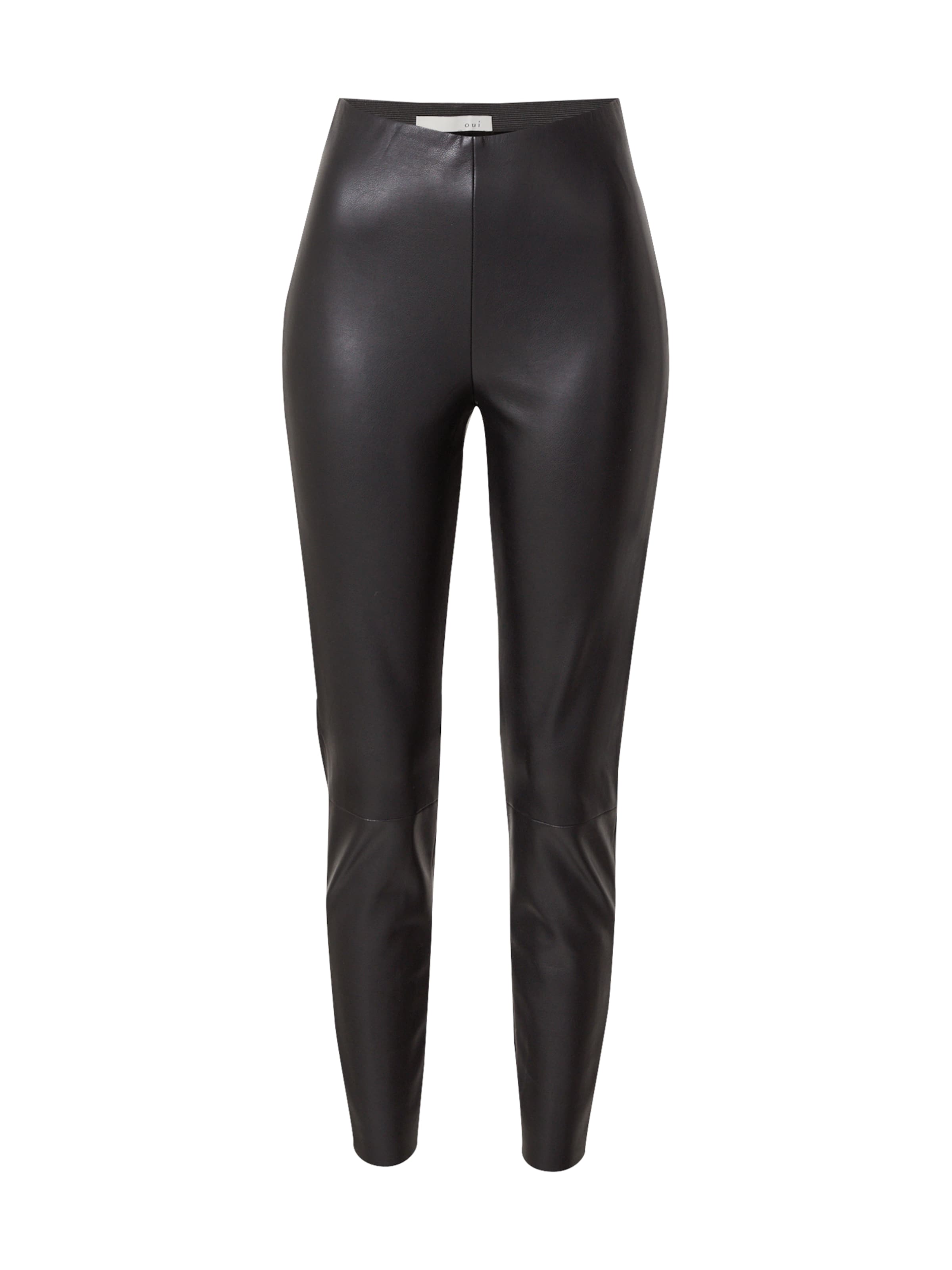 OUI Slim fit Pants 'Chasey' in Black: front